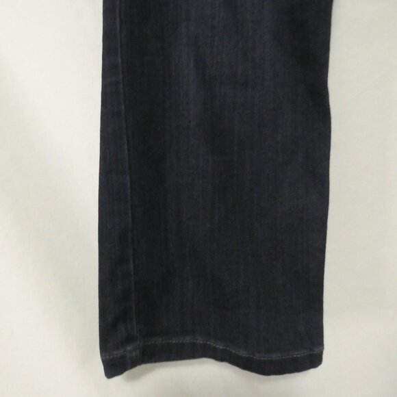 R JEANS Petites | size 26P | Classic Dark Wash Straight Leg Jeans - Picture 8 of 16